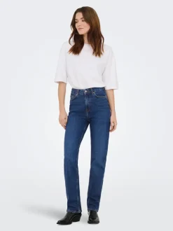 JDYPETRA Vita alta Straight Fit Jeans