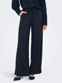 JDYSAY Loose Fit Lino Pantaloni a gamba larga