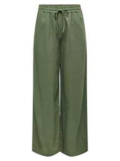 JDYSAY Loose Fit Lino Pantaloni a gamba larga