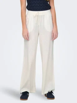 JDYSAY Loose Fit Lino Pantaloni a gamba larga