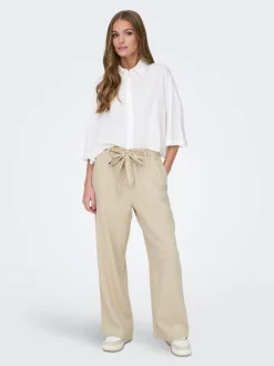 JDYSAY Loose Fit Lino Pantaloni