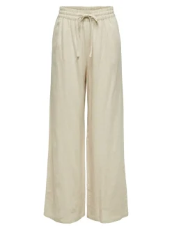 JDYSAY Loose Fit Lino Pantaloni a gamba larga