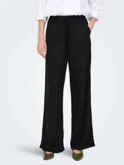 JDYSAY Loose Fit Lino Pantaloni a gamba larga