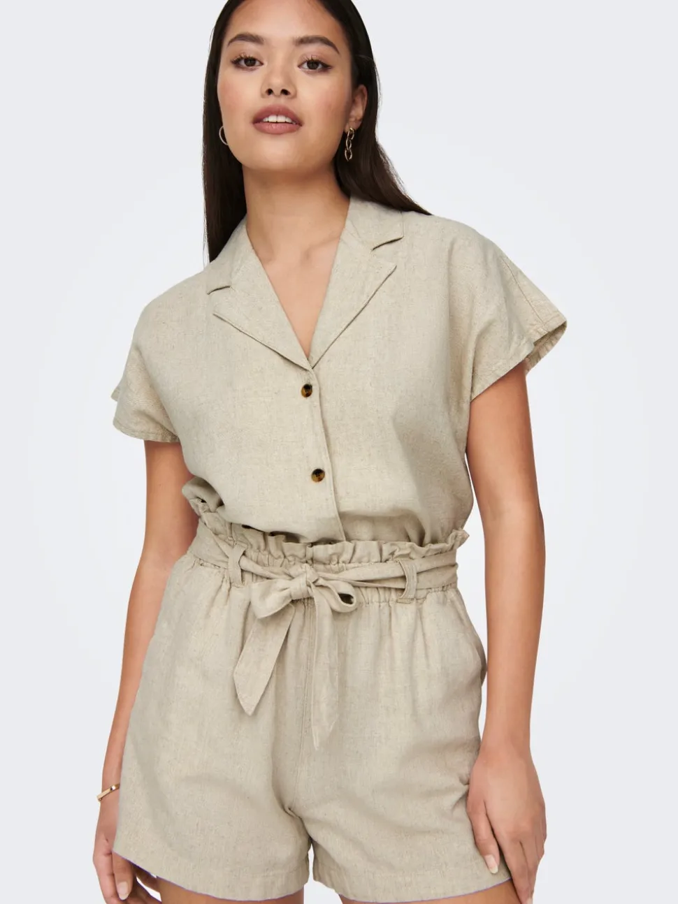 JDYSAY Vita media Regular Fit Lino Bermuda