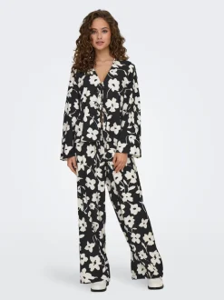 JDYSILAS Wide Leg Fit Pantaloni a gamba larga