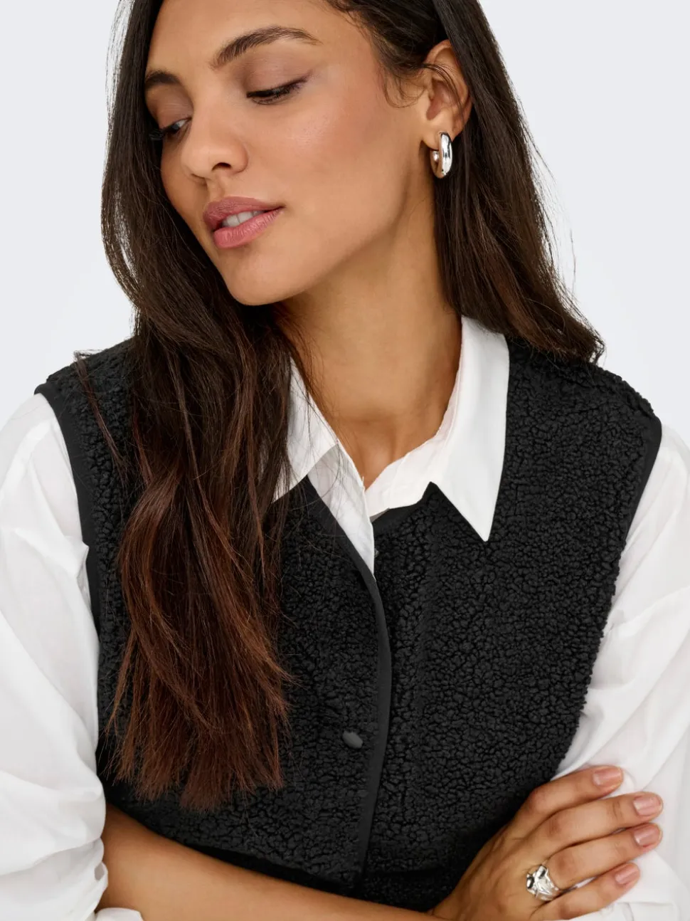 JDYSIMINA Gilet teddy