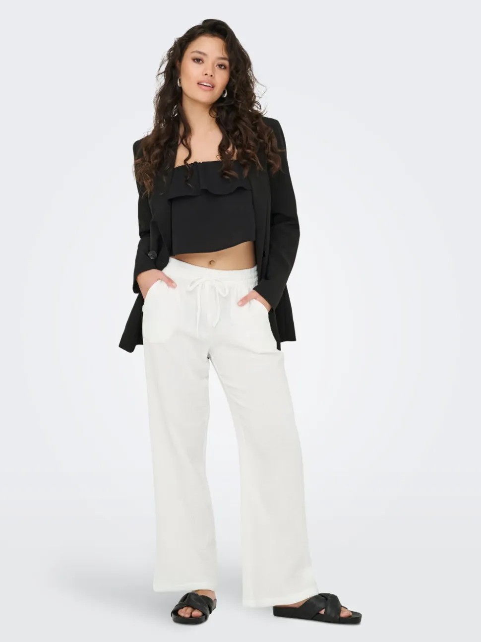 JDYTHEIS Wide Leg Fit Pantaloni a gamba larga