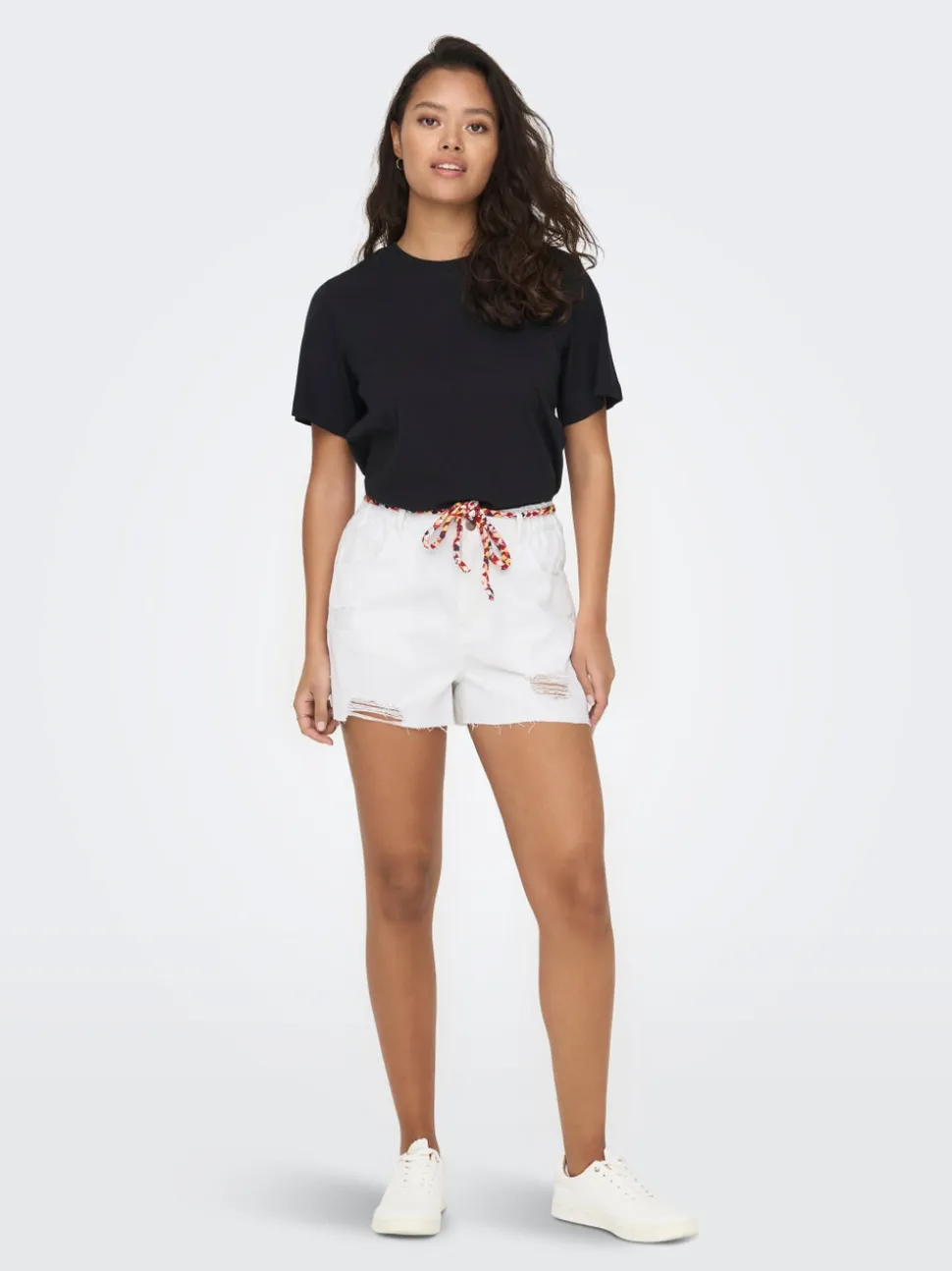 JDYZIGGA Vita alta Loose Fit Bermuda in jeans