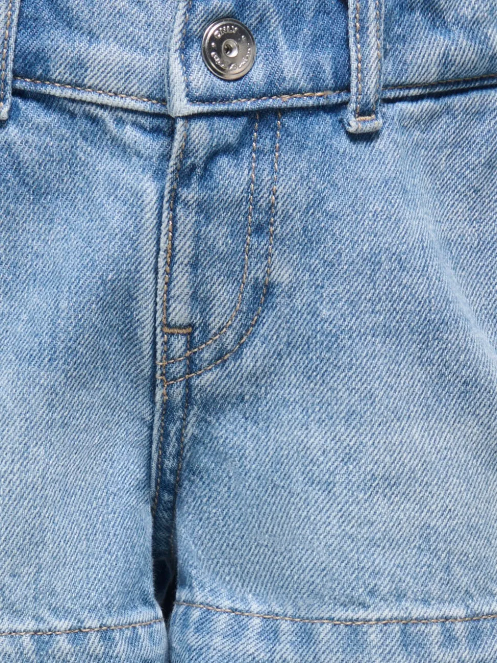 KMGCOMET Vita media Wide Leg Fit Bermuda in jeans