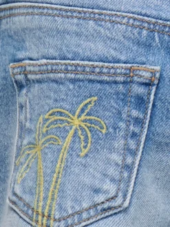 KMGROBYN Straight Fit Bermuda in jeans
