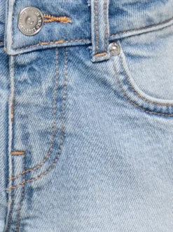 KMGROBYN Vita media Straight Fit Bermuda in jeans