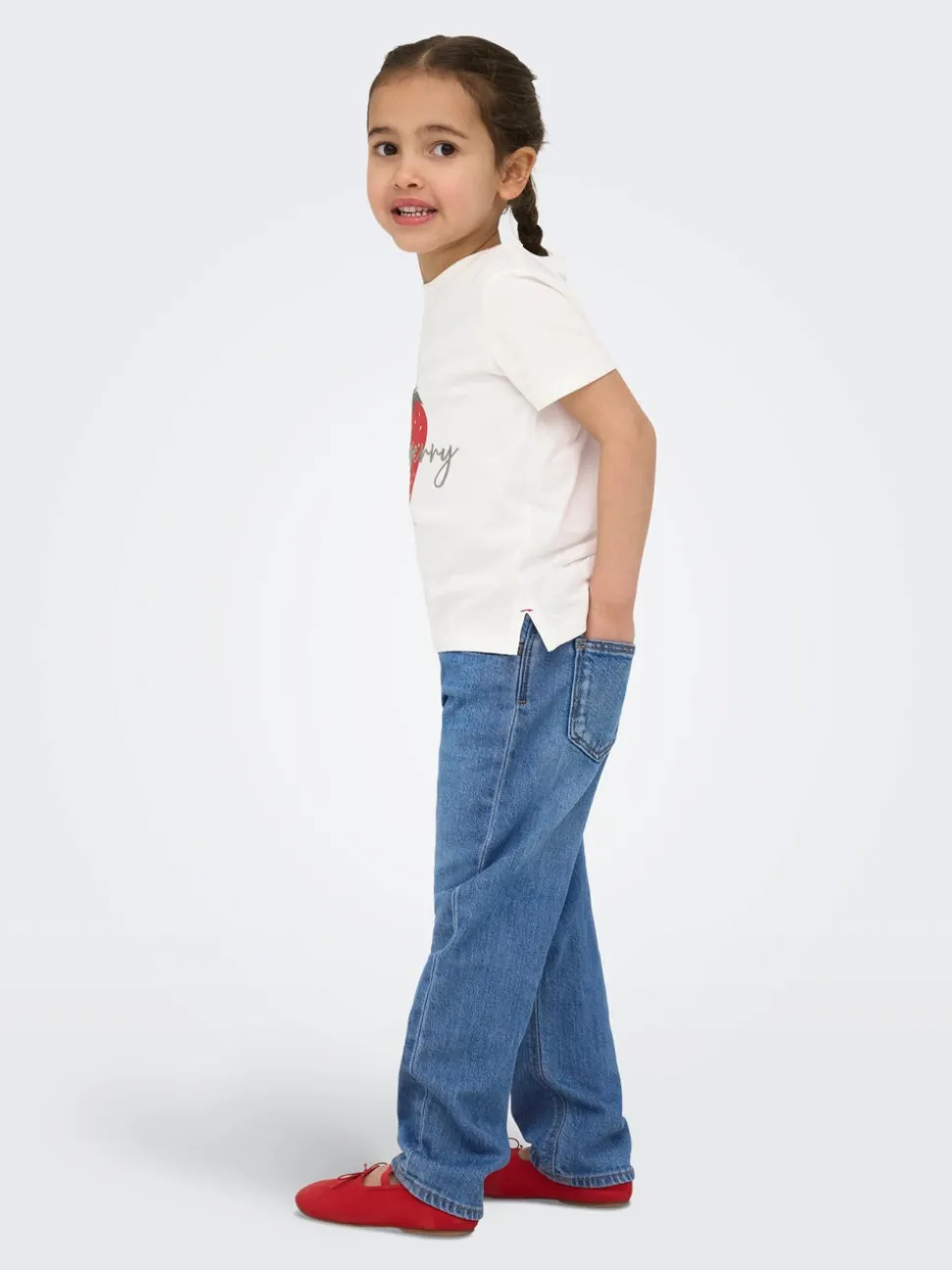 KMGVALENTINE Vita media Straight Fit Jeans