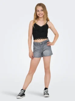 KOGCOMET Wide Leg Fit Bermuda in jeans