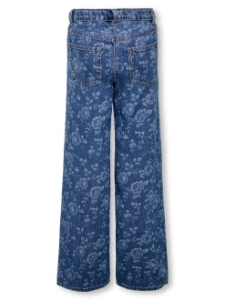KOGHOPE Vita alta Wide Leg Fit Lunghezza alla caviglia Jeans