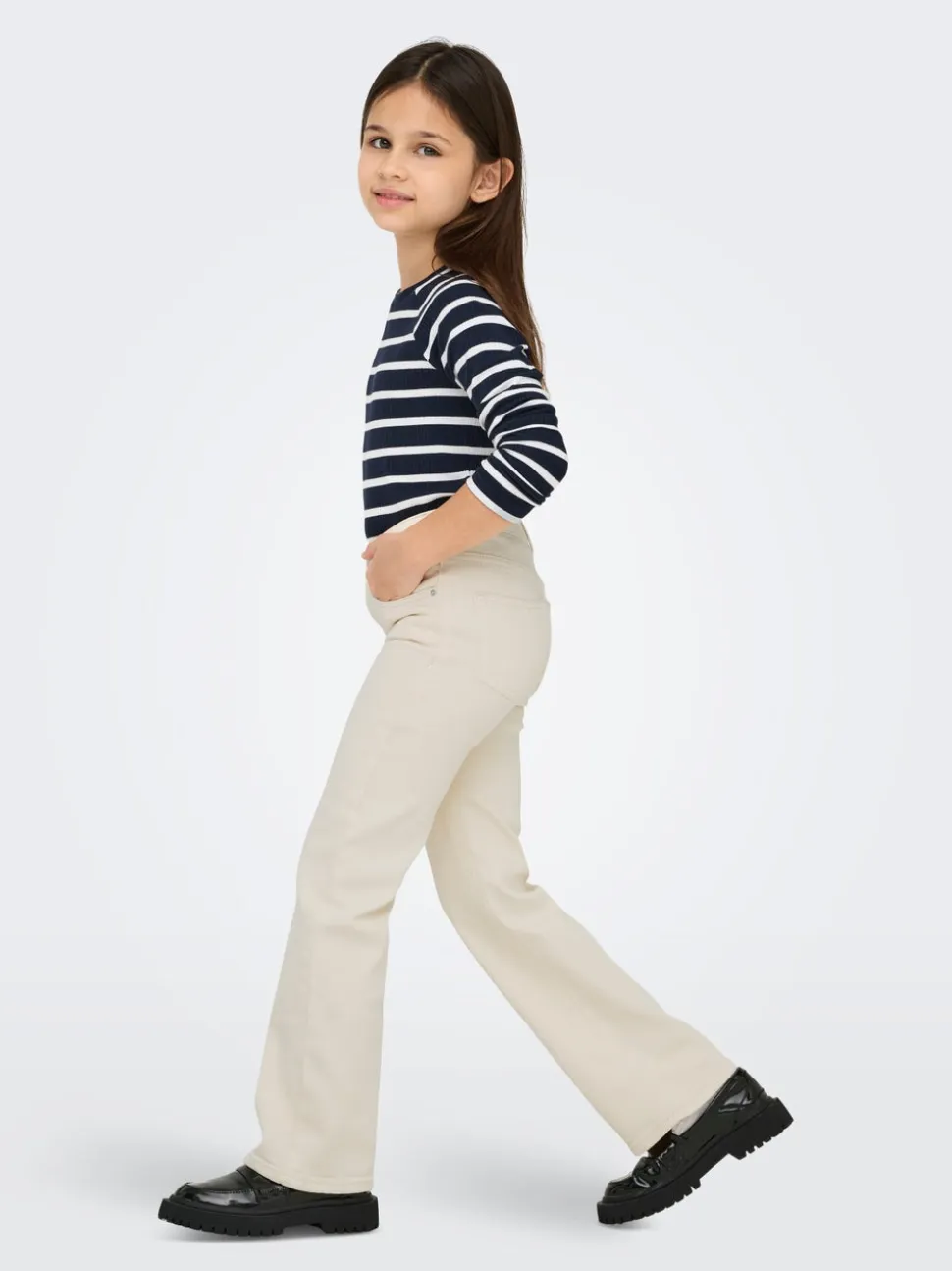 KOGJUICY Vita alta Wide Leg Fit Cropped Jeans