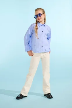 KOGJUICY Vita alta Wide Leg Fit Cropped Jeans