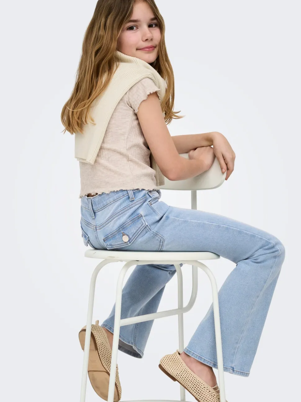 KOGPHOEBE Vita bassa Flared Fit Jeans