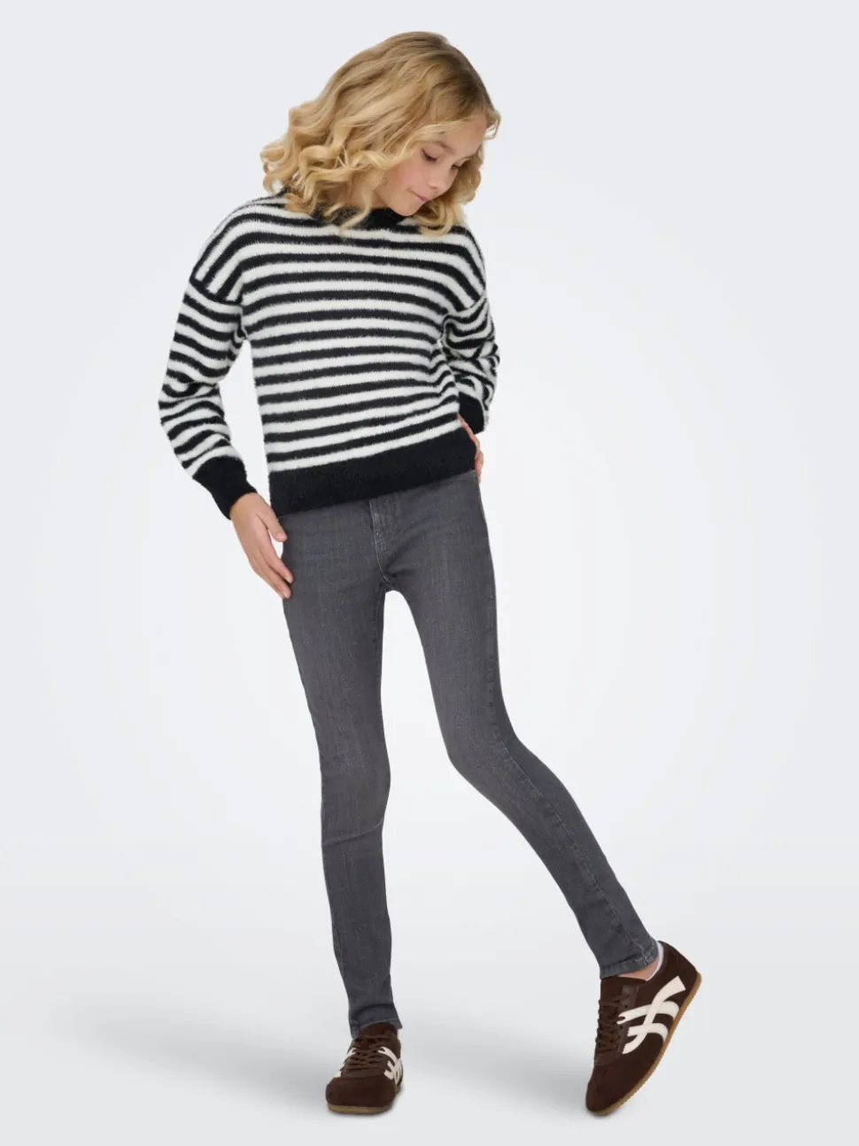 KOGRAIN Vita media Skinny Fit Lunghezza alla caviglia Jeans