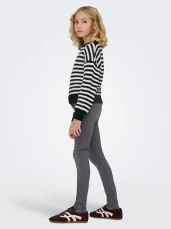 KOGRAIN Vita media Skinny Fit Lunghezza alla caviglia Jeans