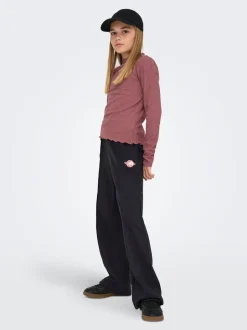 KOGRITA Wide Leg Fit Pantaloni in felpa