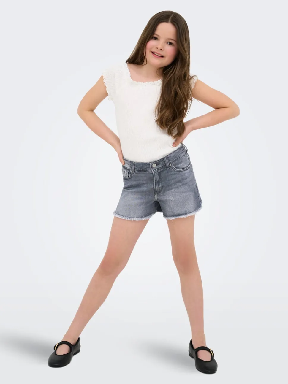 KOGROBYN Straight Fit Bermuda in jeans