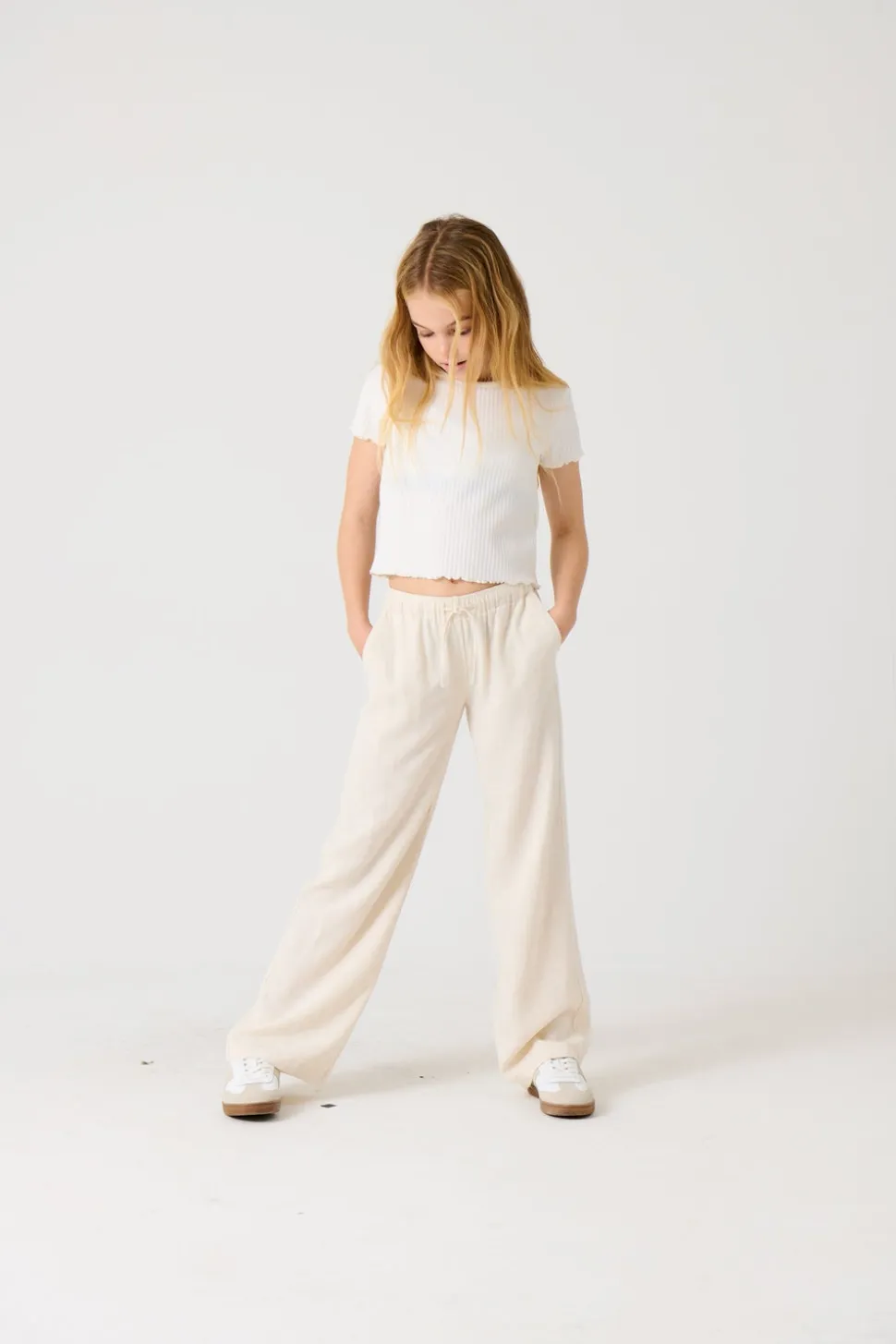 KOGSIESTA Straight Fit Lino Pantaloni