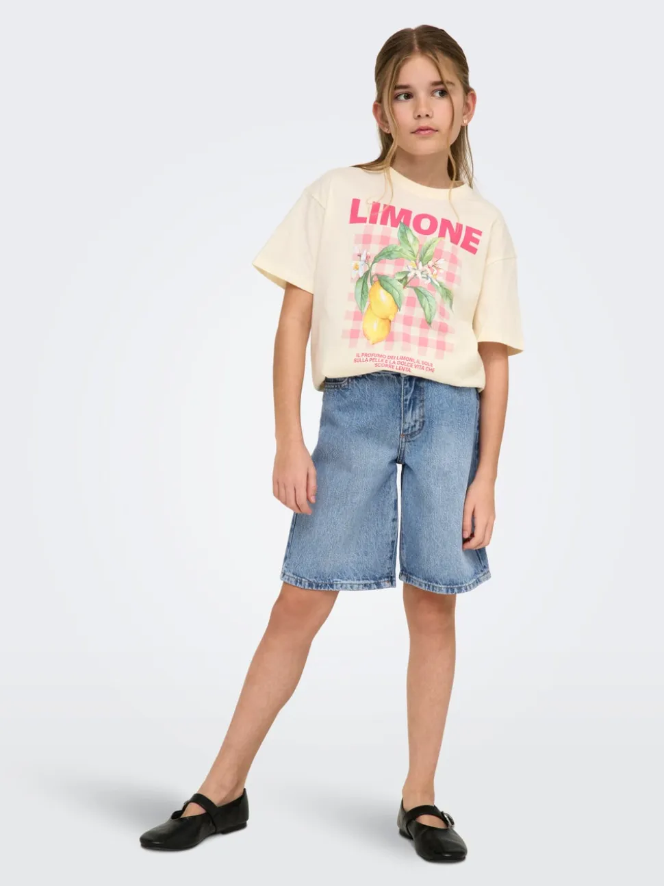 KOGSONNY Vita alta Regular Fit Bermuda in jeans