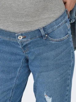 OLMCATWALK Vita alta Mom Fit Lunghezza alla caviglia Jeans