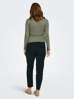 OLMCATWALK Vita alta Slim Tapered Fit Lunghezza alla caviglia Jeans