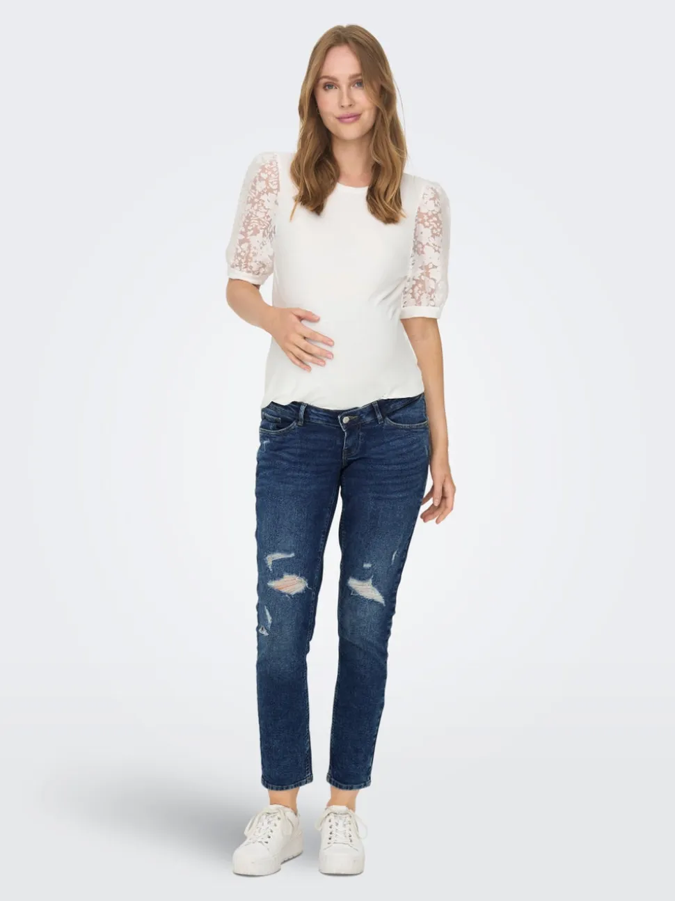 OLMENEDA Vita alta Straight Fit Lunghezza alla caviglia Jeans