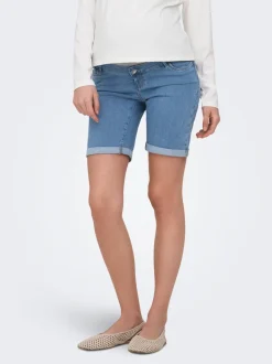 OLMRAIN Bodycon Fit Bermuda in jeans