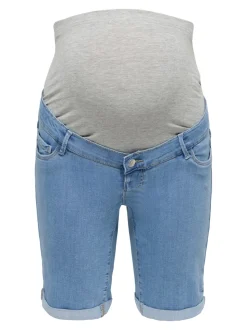 OLMRAIN Bodycon Fit Bermuda in jeans