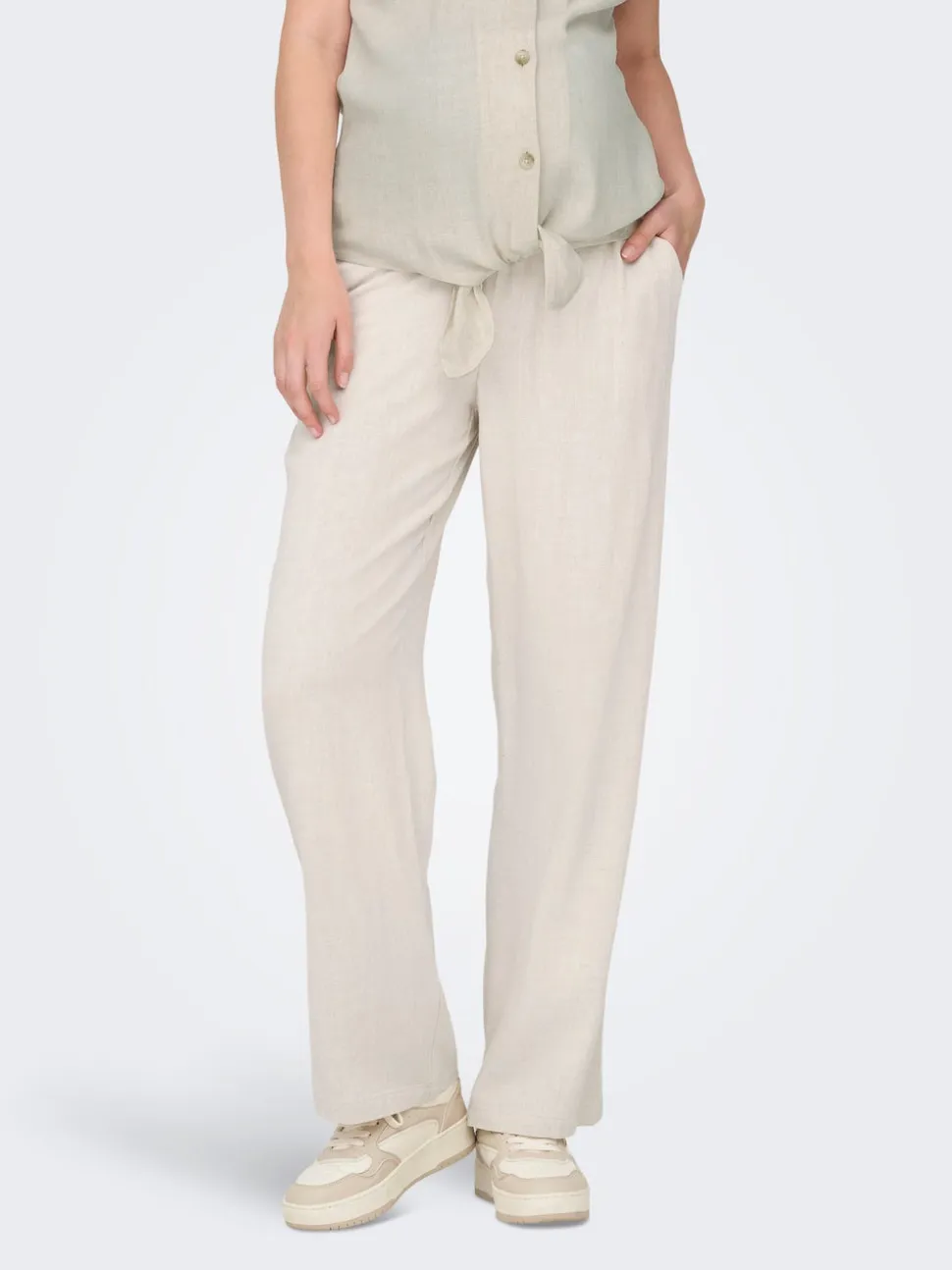 OLMSIESTA Straight Fit Lino Pantaloni