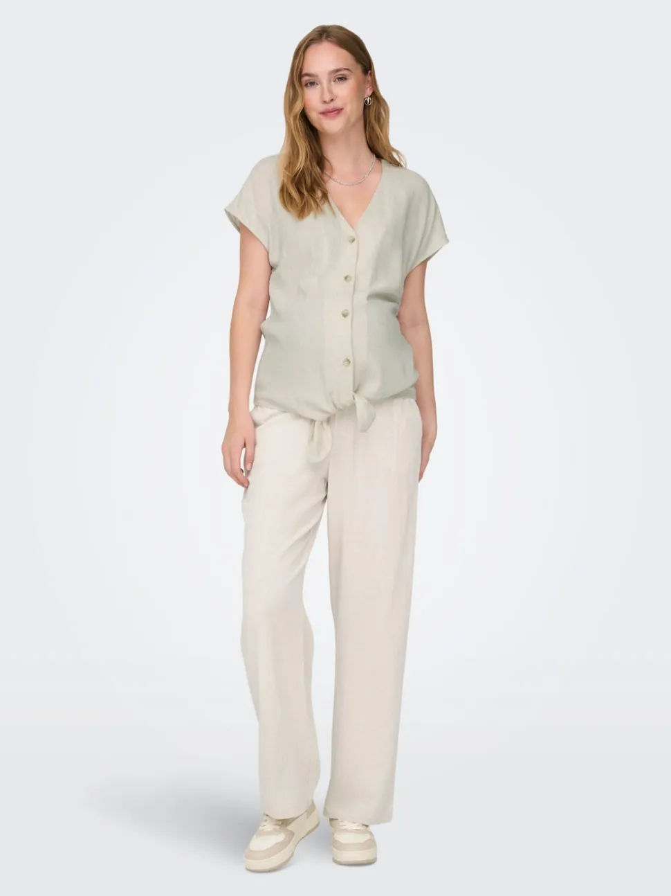 OLMSIESTA Straight Fit Lino Pantaloni