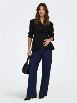 OLMSNOW Vita alta Wide Leg Fit Jeans