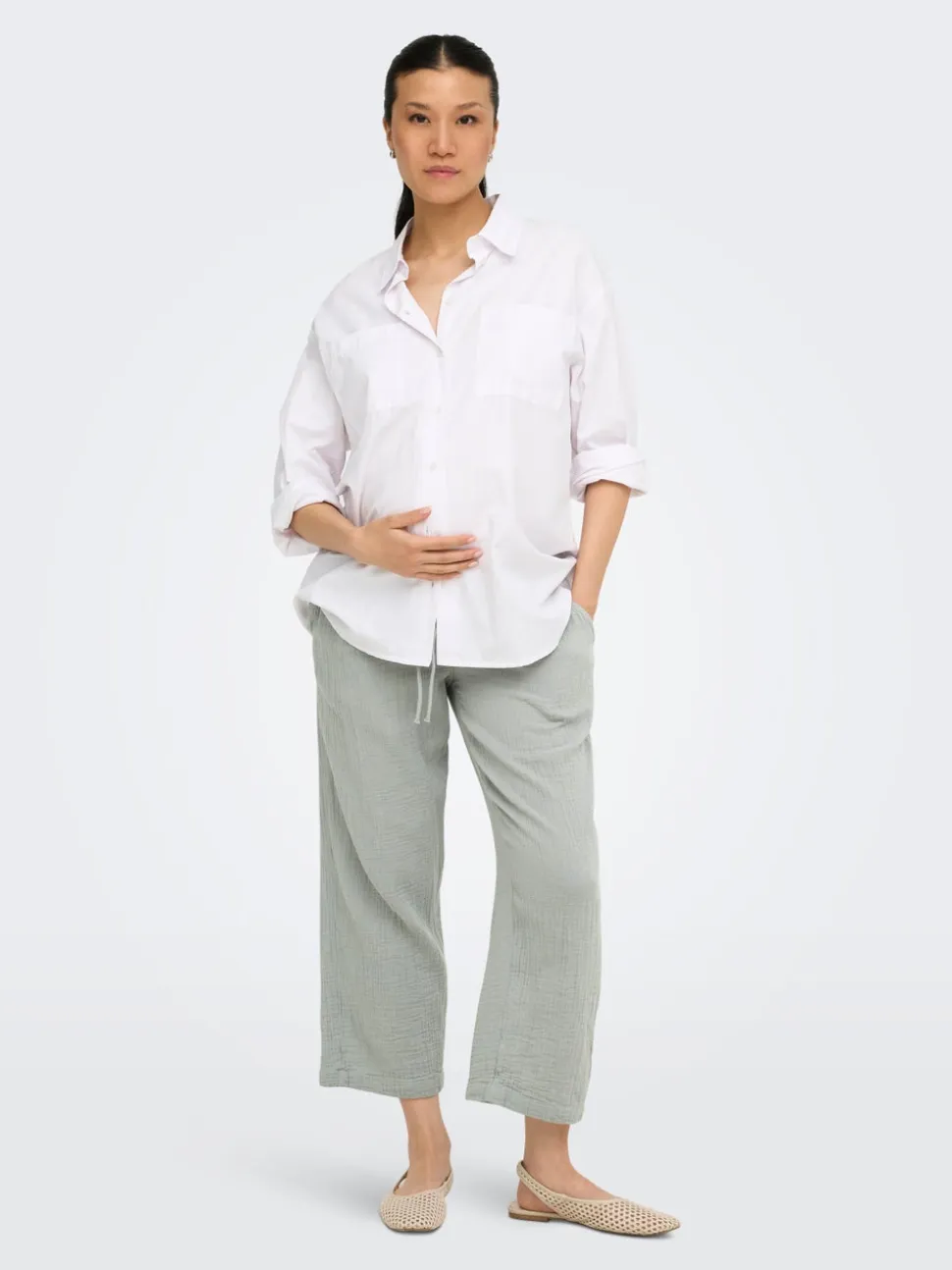 OLMTHYRA Straight Fit Pantaloni