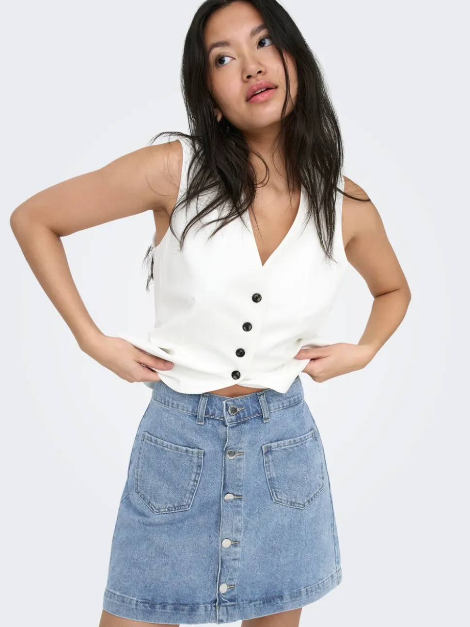 ONLAMAZING Denim Gonna in jeans Gonna pantaloncino