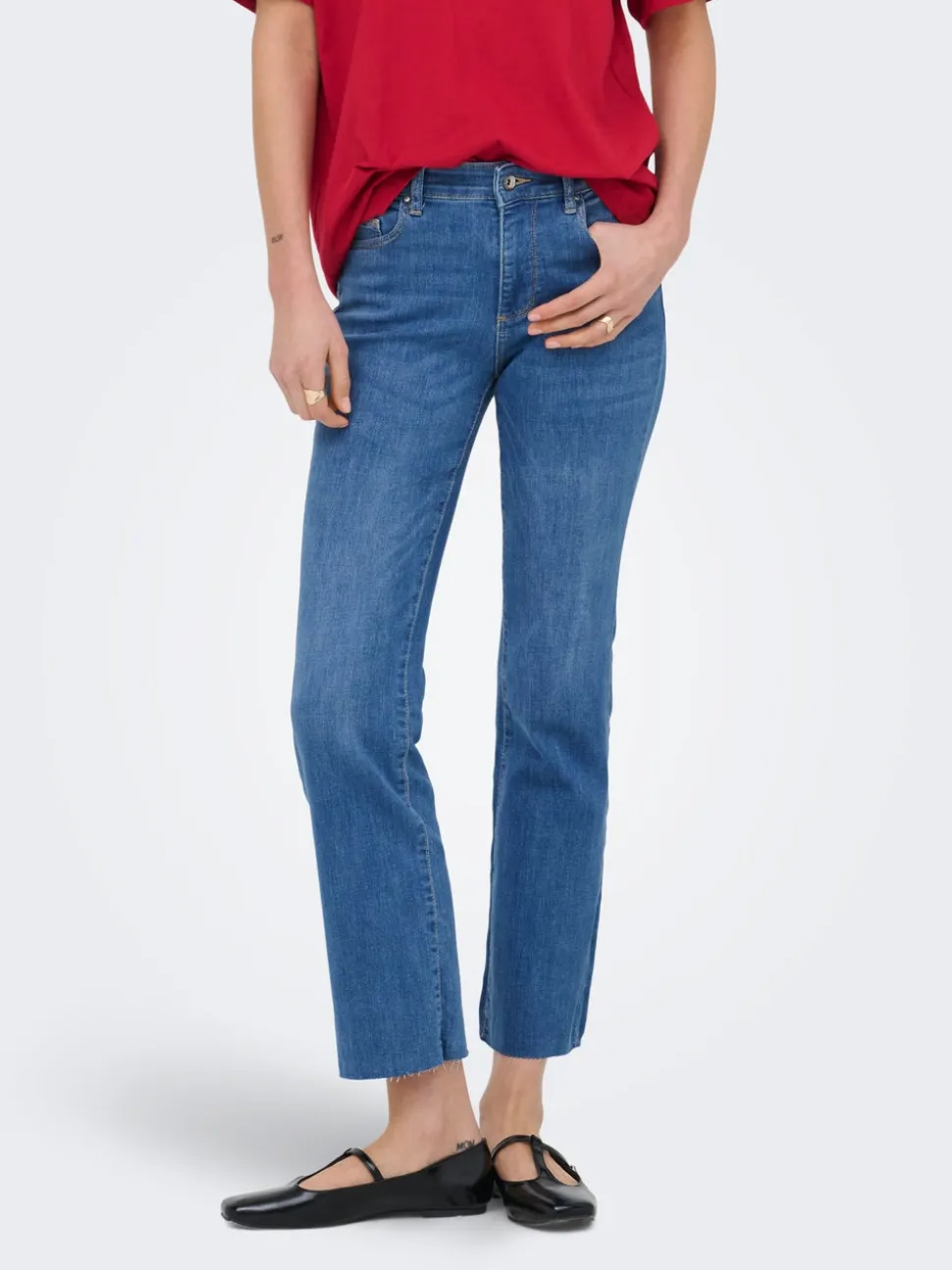 ONLANN-KENYA Vita media Flared Fit Jeans