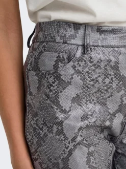 ONLAZULA Straight Fit Pantaloni in finta pelle