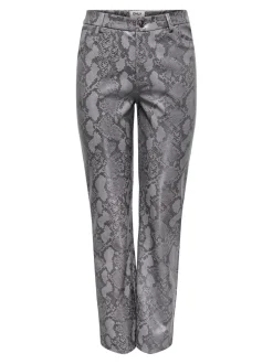 ONLAZULA Straight Fit Pantaloni in finta pelle