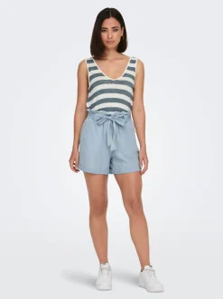 ONLBEA Vita alta Regular Fit Bermuda in jeans