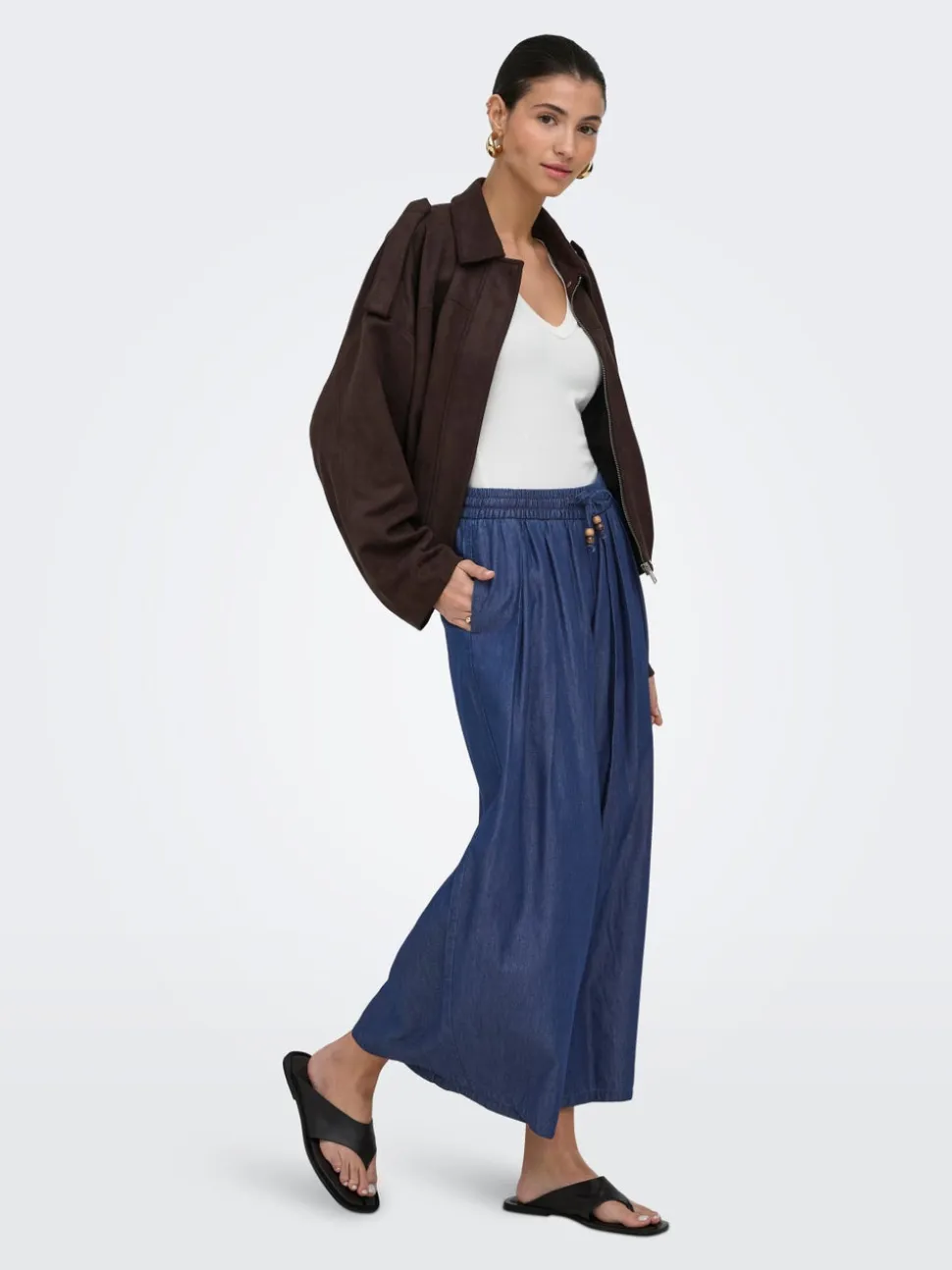 ONLBEA Vita alta Wide Leg Fit Jeans