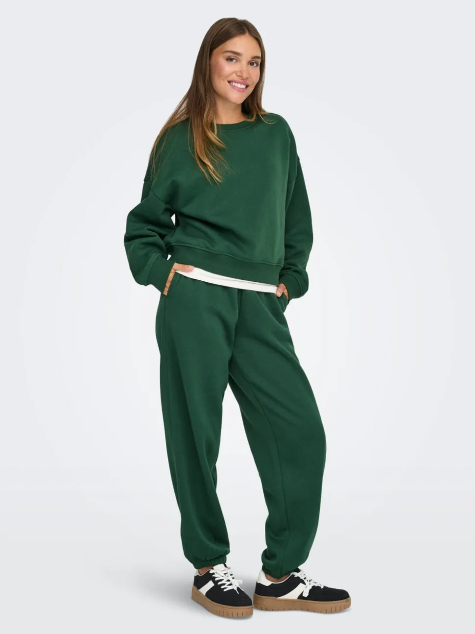 ONLBEST Wide Leg Fit Pantaloni in felpa