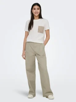 ONLBIANA Wide Leg Fit Pantaloni chino