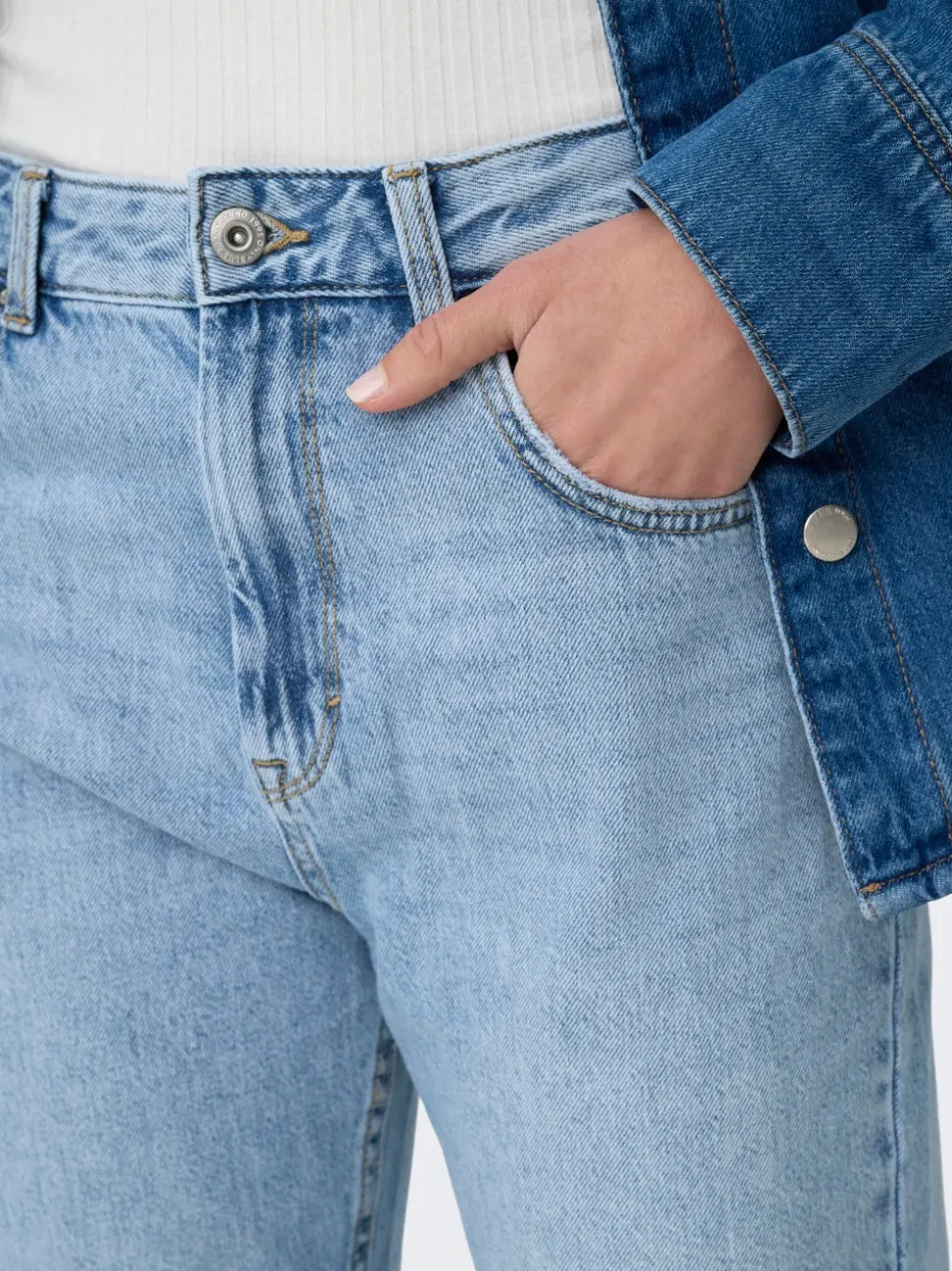 ONLBILLIE Vita alta Straight Fit Jeans
