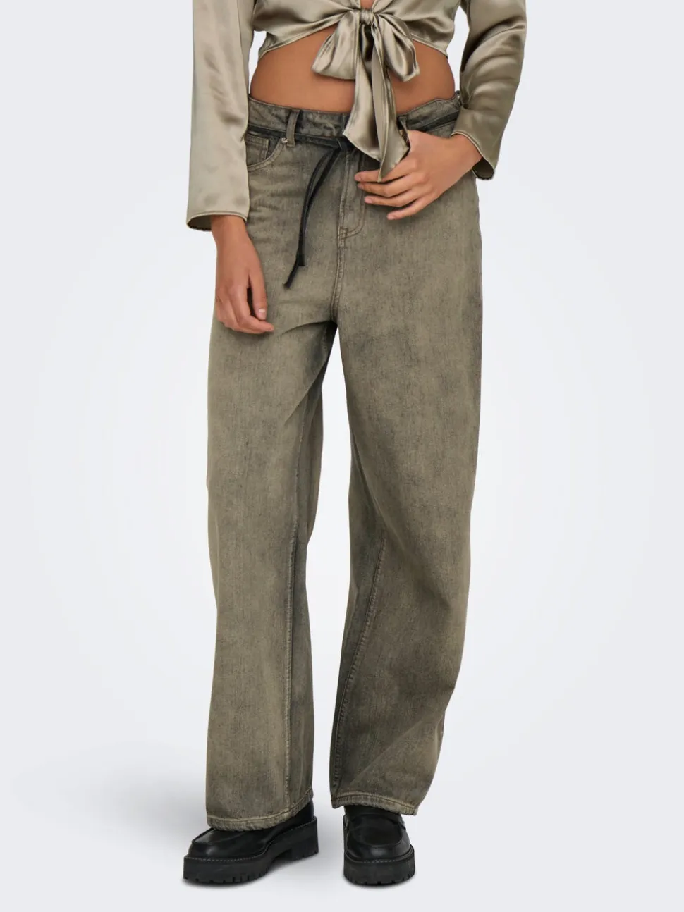 ONLBLEECKER Vita media Loose Fit Jeans