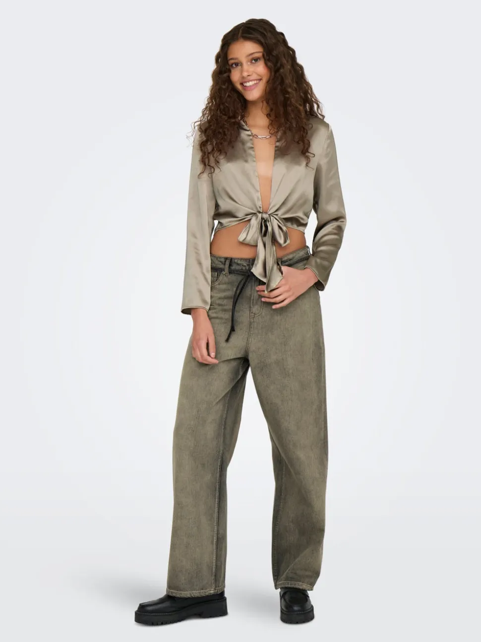 ONLBLEECKER Vita media Loose Fit Jeans