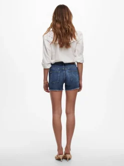 ONLBLUSH Vita media Regular Fit Bermuda in jeans