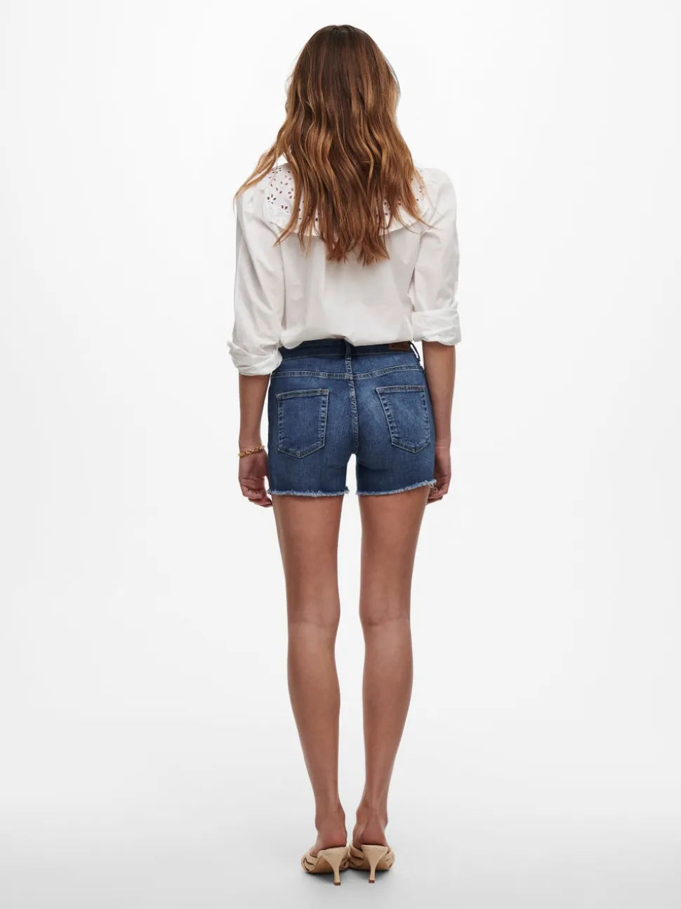 ONLBLUSH Vita media Regular Fit Bermuda in jeans