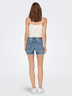 ONLBLUSH Vita media Regular Fit Bermuda in jeans